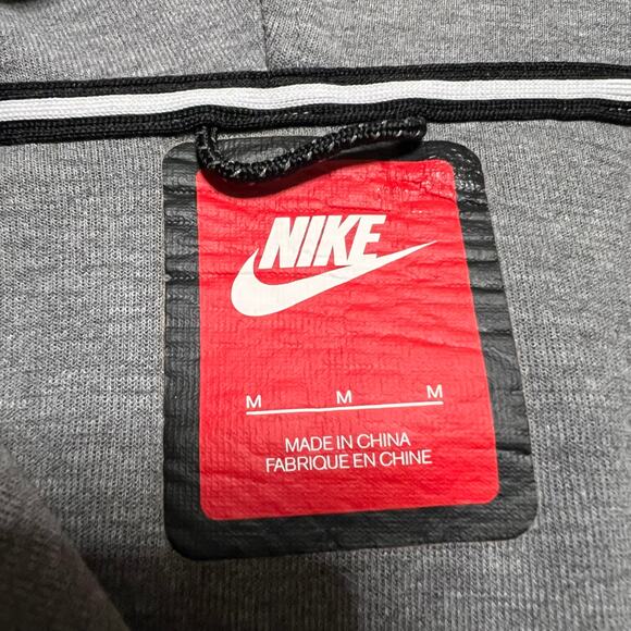 Nike Tech Fleece Hoodie Womens Medium Gray Asymetrical Full Zip Jacket 684928 ** - Picture 7 of 9